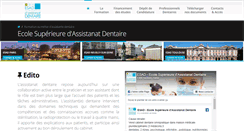 Desktop Screenshot of esad-dentaire.com